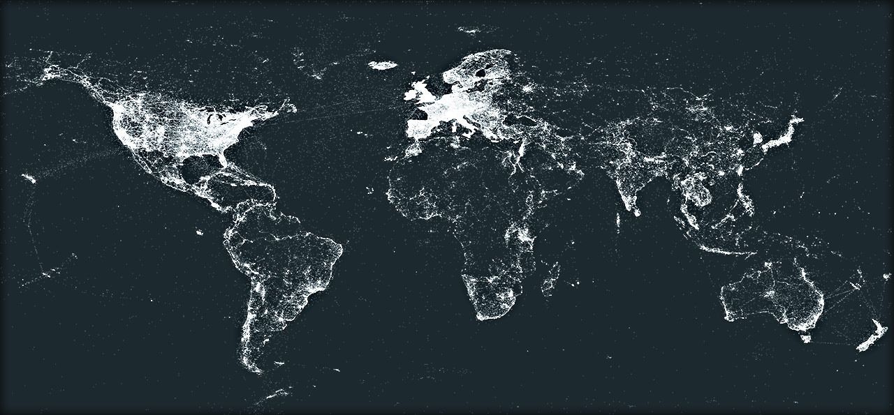 Global Heat Map for Geotagged pictures uploaded to Flickr