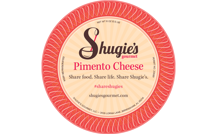 Label Graphic Design for Shugie's Pimento Cheese